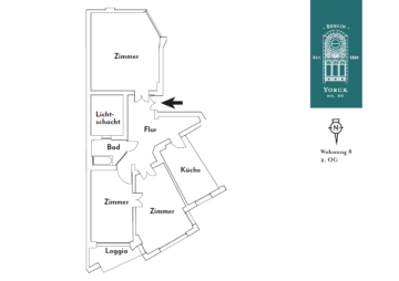Provisionsfrei! Vermietete Altbauwohnung im repräsentativen Altbau, 10965 Berlin, Etagenwohnung